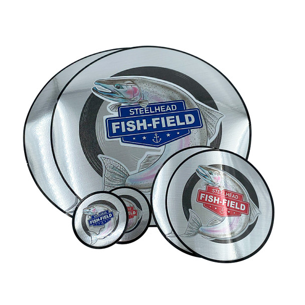 Fish-Field Chrome Steelhead Decals - Limited Edition