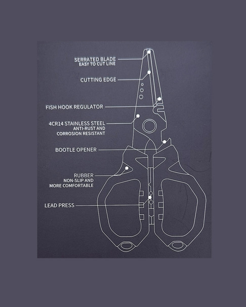 Fish-Field BraidXpert Pro Scissors 6.5" Fish-Field BraidXpert Pro Scissors 6.5"