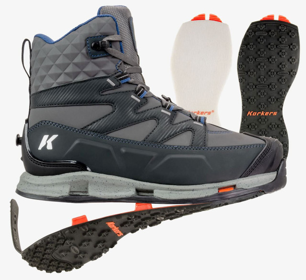 Korkers Men's Bantam Lite w/ Felt & Kling-On Soles