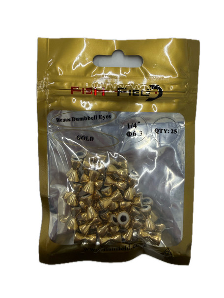 Fish-Field Brass Dumbbell Painted Eyes