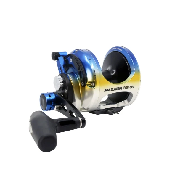 Okuma Makaira Special Edition 2-Speed Lever Drag Reels - Yellowfin Tuna Finish