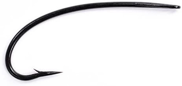 Daiichi Curved-Shank Salmon Hook - Straight Eye