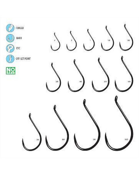 Gamakatsu Octopus Hooks (Barbless) Nickel