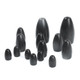 Fish-Field Tungsten Flipping Weights - Matt Black