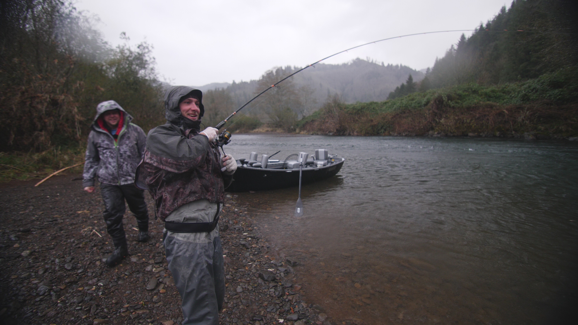 Fishing and catching on the Kilchis river