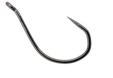 Owner Hooks Barbless No Escape Hook, Black Chrome, 3/0, 4106-131