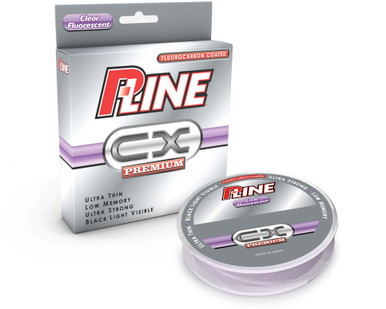 P-LINE Floroclear Fluorocarbon Coated Mono Line, Fluorescent Clear