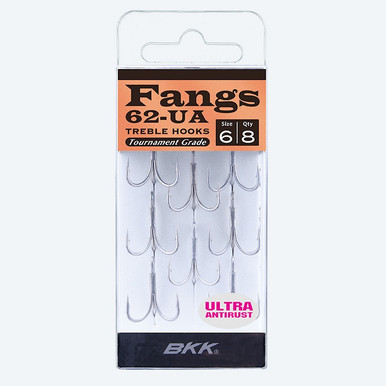 Hameçons BKK Fangs BT621 Taille 1/0 – Lot De 5 – Black Nickel – Neufs