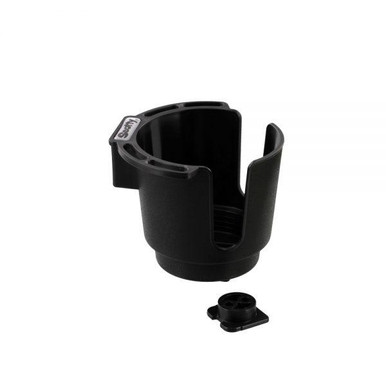 Scotty 0311-BK Cup Holder with Bulkhead/Gunnel Mount and Rod