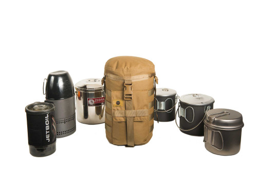 CFSE with various cooking pots and gear