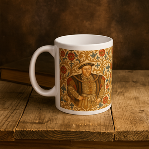 Henry VIII Tudor Rose Pattern Mug Henry VIII Tudor Rose Pattern Mug