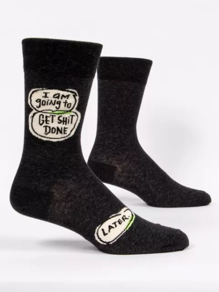 Get Shit Done Men's Crew Socks
