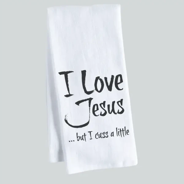 I Love Jesus Tea Towel 