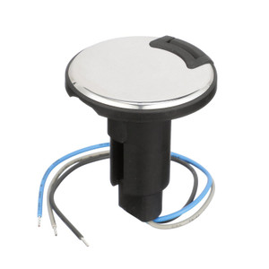 Attwood 910R Series Round Base 3-Pin Over Mold 306 Stainless Steel Black Cover Attwood 910R Series Round Base 3-Pin Over Mold 306 Stainless Steel Black Cover