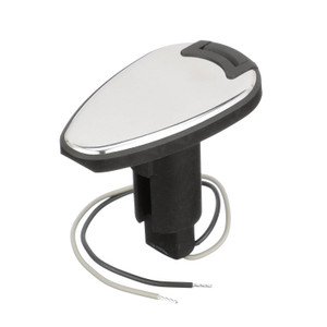 Attwood 910T Series Teardrop Base 2-Pin Over Mold 306 Stainless Steel Black Cover Attwood 910T Series Teardrop Base 2-Pin Over Mold 306 Stainless Steel Black Cover