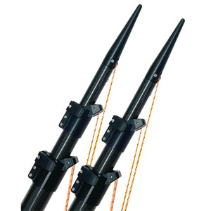 Lee's Ultima 20' Carbon Fiber Telescoping Outriggers Internally Rigged Self-Stowing Adj. Rigging Lee's Ultima 20' Carbon Fiber Telescoping Outriggers Internally Rigged Self-Stowing Adj. Rigging