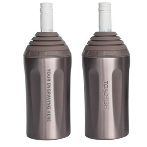 Toadfish Custom Engraved Stainless Steel Wine Chiller - Rose Gold (MINIMUM ORDER QUANTITY OF 25) Toadfish Custom Engraved Stainless Steel Wine Chiller - Rose Gold (MINIMUM ORDER QUANTITY OF 25)