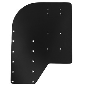 Sea Brackets Small Offset Trolling Motor Plate - Black Sea Brackets Small Offset Trolling Motor Plate - Black