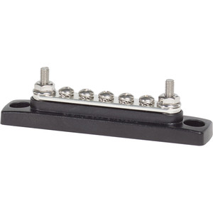 Blue Sea 2304 MiniBus 100 Ampere Common BusBar 5 x 8-32 Screw Terminal Blue Sea 2304 MiniBus 100 Ampere Common BusBar 5 x 8-32 Screw Terminal