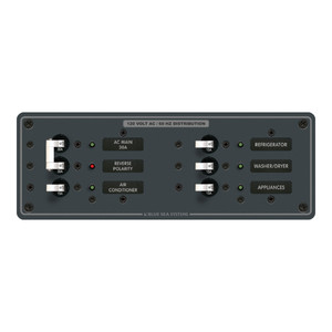 Blue Sea 8099 AC Main +4 Positions Toggle Circuit Breaker Panel (White Switches) Blue Sea 8099 AC Main +4 Positions Toggle Circuit Breaker Panel (White Switches)
