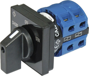 Blue Sea Rotary Switch 120VAC 30 Amp Off + 2 Position Blue Sea Rotary Switch 120VAC 30 Amp Off + 2 Position