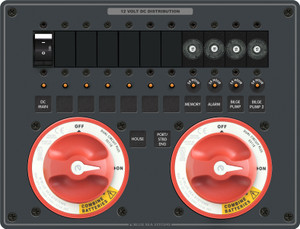 Blue Sea Triple Battery Bank Management Panel Blue Sea Triple Battery Bank Management Panel