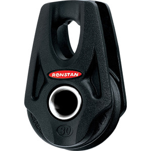Ronstan Series 30 Ball Bearing Orbit Block™ - Single - Becket - Lashing head Ronstan Series 30 Ball Bearing Orbit Block™ - Single - Becket - Lashing head