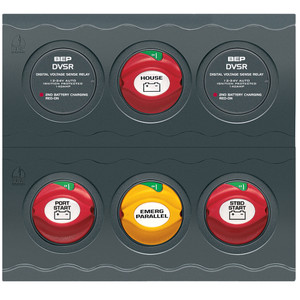 BEP Battery Management Contour Connect Panel f/Twin Engines w/VSR's BEP Battery Management Contour Connect Panel f/Twin Engines w/VSR's