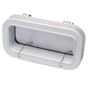 Beckson Drain Port - 4" x 14" x 1"-Depth - White/Clear Beckson Drain Port - 4" x 14" x 1"-Depth - White/Clear
