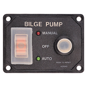 Sea-Dog Splash Guard Bilge Pump Panel w/Circuit Sea-Dog Splash Guard Bilge Pump Panel w/Circuit