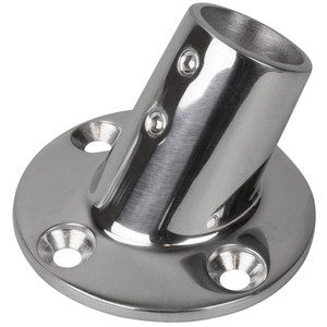 Sea-Dog Rail Base Fitting 2-3/4" Round Base 60° 316 Stainless Steel - 1" OD Sea-Dog Rail Base Fitting 2-3/4" Round Base 60° 316 Stainless Steel - 1" OD