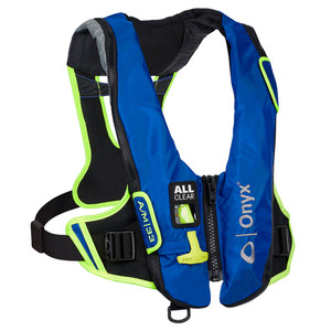 Onyx Impulse A/M-33 All Clear® Auto/Manual Inflatable Life Jacket - Blue Onyx Impulse A/M-33 All Clear® Auto/Manual Inflatable Life Jacket - Blue