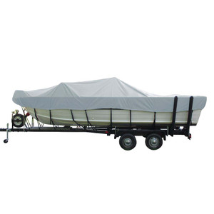 Carver Poly-Flex II Wide Series Styled-to-Fit Boat Cover f/18.5' Aluminum V-Hull Sterndrive Boats with Walk-Thru Windshield - Grey Carver Poly-Flex II Wide Series Styled-to-Fit Boat Cover f/18.5' Aluminum V-Hull Sterndrive Boats with Walk-Thru Windshield - Grey