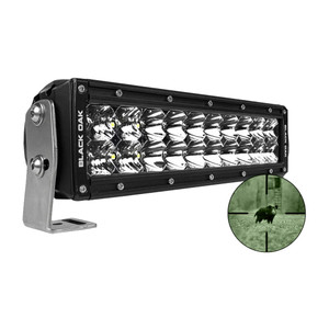 Black Oak Pro Series Double Row Combo Infrared 10" 940nm Light Bar - Black Black Oak Pro Series Double Row Combo Infrared 10" 940nm Light Bar - Black