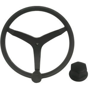 Uflex - V46 - 13.5" Stainless Steel Steering Wheel w/Speed Knob & Chrome Nut - Black Uflex - V46 - 13.5" Stainless Steel Steering Wheel w/Speed Knob & Chrome Nut - Black