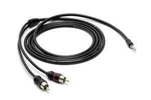 JL Audio 2-Channel 6ft Y-Cable 3.5mm Mini to 2 RCA Males JL Audio 2-Channel 6ft Y-Cable 3.5mm Mini to 2 RCA Males