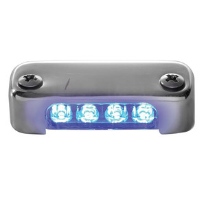 Attwood Blue LED Micro Light w/Stainless Steel Bezel & Vertical Mount Attwood Blue LED Micro Light w/Stainless Steel Bezel & Vertical Mount