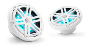 JL Audio M3 6.5in Coaxial Speakers White Sport Grille with RGB LED JL Audio M3 6.5in Coaxial Speakers White Sport Grille with RGB LED