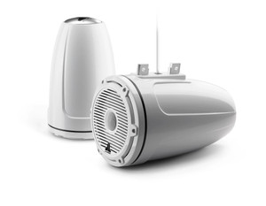 JL Audio M6 7.7in Enclosed Tower Speakers White Classic Grille JL Audio M6 7.7in Enclosed Tower Speakers White Classic Grille