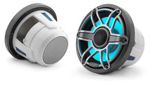 JL Audio M6 8.8in Coaxial Speakers Titanium Sport Grille with RGB LED JL Audio M6 8.8in Coaxial Speakers Titanium Sport Grille with RGB LED