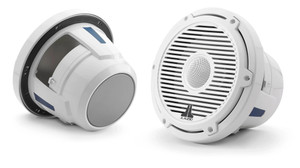 JL Audio M6 8.8in Coaxial Speakers White Classic Grille JL Audio M6 8.8in Coaxial Speakers White Classic Grille