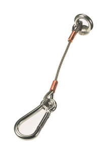 Lewmar 66840028 Anchor Strap 12in 4mm Cable with 8mm Caribiner Clip Lewmar 66840028 Anchor Strap 12in 4mm Cable with 8mm Caribiner Clip