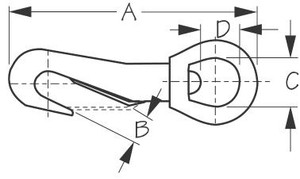 Sea-Dog Line Bronze Swivel Eye Baby Snap 131042-1 Sea-Dog Line Bronze Swivel Eye Baby Snap 131042-1