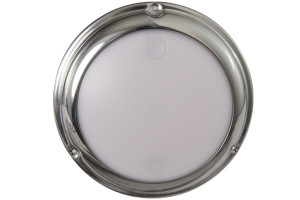 Lumitec Touch Dome White/Blue LED Light Stainless Finish 12/24v Lumitec Touch Dome White/Blue LED Light Stainless Finish 12/24v