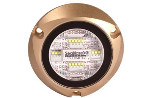 Lumitec Seablaze X2 Spectrum RGBW LED Surface Mount Bronze Housing 12/24v Lumitec Seablaze X2 Spectrum RGBW LED Surface Mount Bronze Housing 12/24v