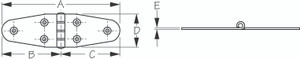 Sea-Dog Line Ss Round Hinge 1-1/2"X5-3/8" 201720-1 Sea-Dog Line Ss Round Hinge 1-1/2"X5-3/8" 201720-1