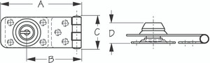 Sea-Dog Line Ss Locking Hasp 221155-1 Sea-Dog Line Ss Locking Hasp 221155-1