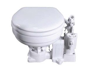 Raritan PH PowerFlush Manual Toilet Household Size Bowl 12v Raritan PH PowerFlush Manual Toilet Household Size Bowl 12v