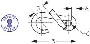Sea-Dog Line Ss Snap W/Eye 4" Offset Gate 151107 Sea-Dog Line Ss Snap W/Eye 4" Offset Gate 151107