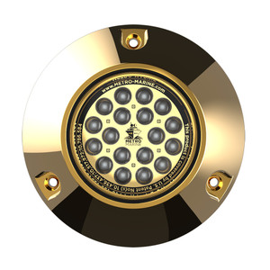 Metro Marine High-Output Submersible Underwater Light w/Intelligent Monochromatic LED's - Green, 90° Beam Metro Marine High-Output Submersible Underwater Light w/Intelligent Monochromatic LED's - Green, 90° Beam